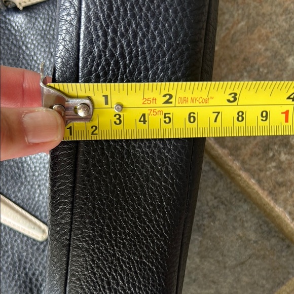 Coach Navy Pebbled Leather Crossbody - Picture 9 of 11